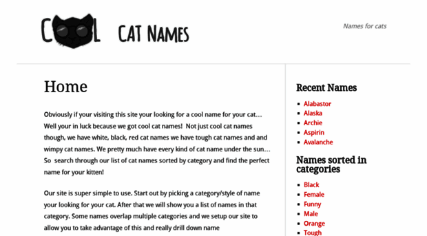 coolcatnames.org