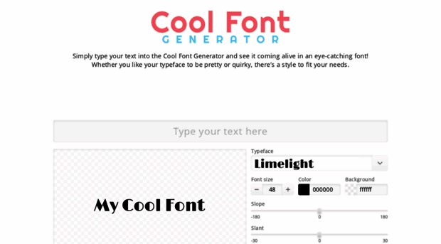 coolfontgenerator.com