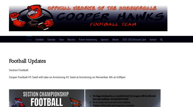 cooperhawksfootball.com