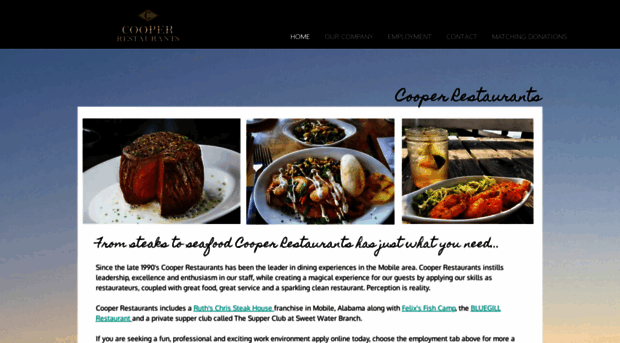 cooperrestaurants.com