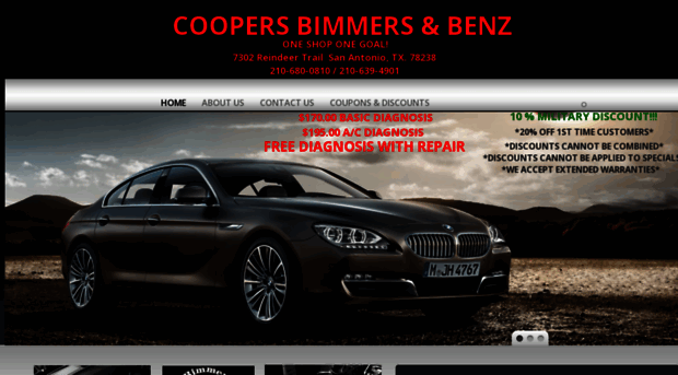 coopersbimmersandbenz.com