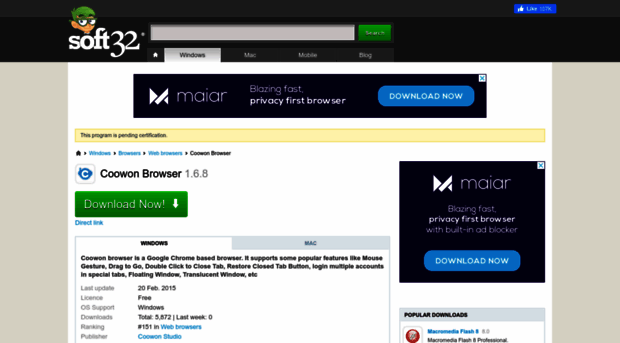 coowon-browser.soft32.com