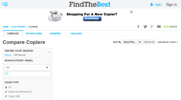 copiers.findthebest.com