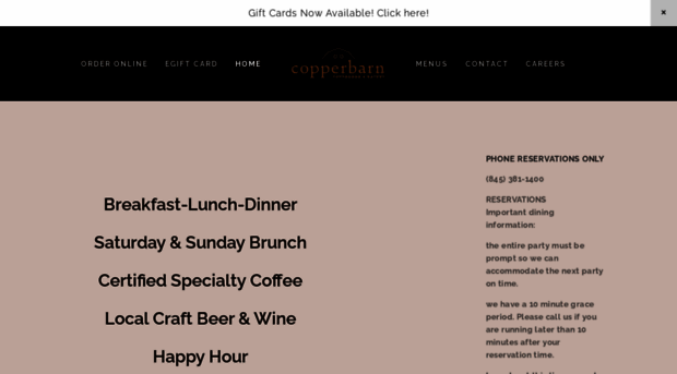 copperbarncoffee.com