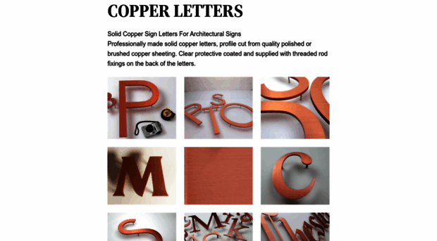 copperletters.co.uk