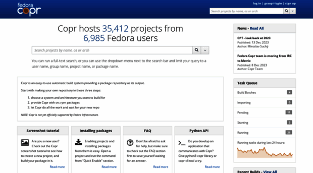 copr.fedoraproject.org