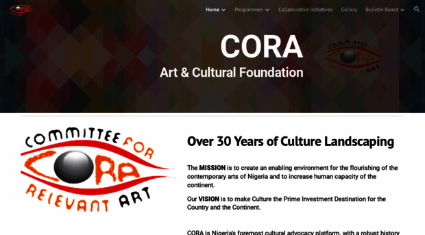 coraartfoundation.com