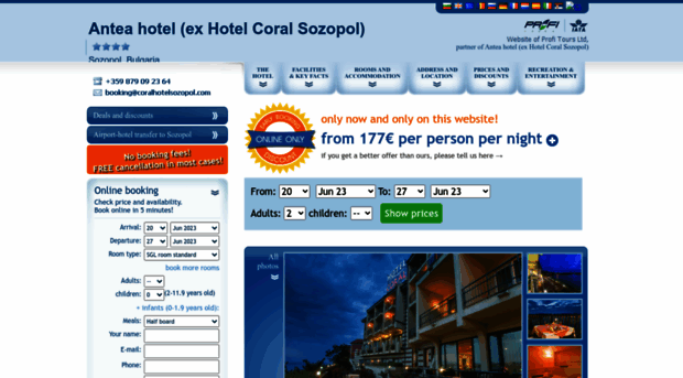 coralhotelsozopol.com