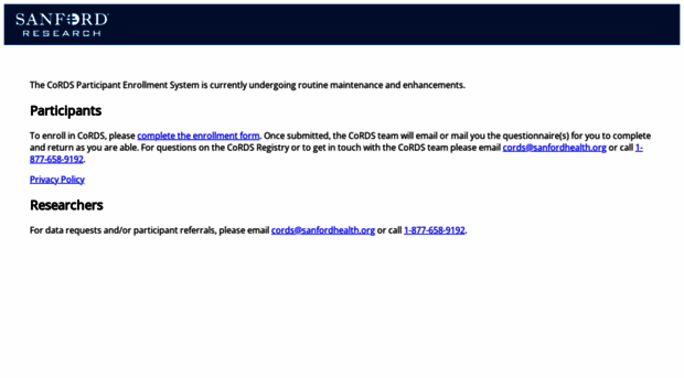 cordsconnect.sanfordresearch.org