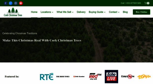 corkchristmastrees.com