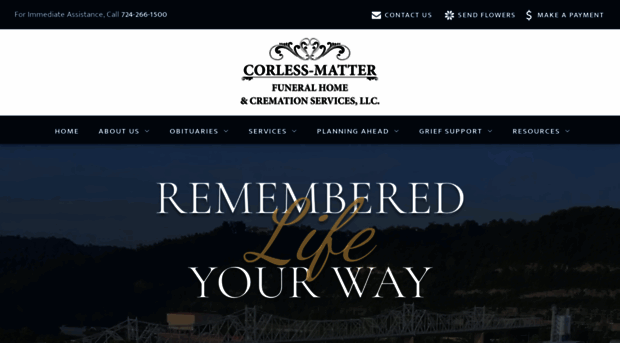 corlessmatterfuneralhome.com