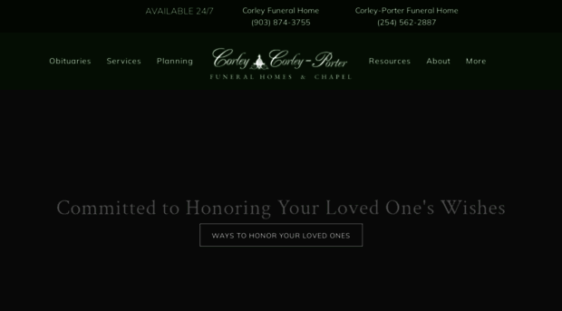 corleyporterfuneralhome.com