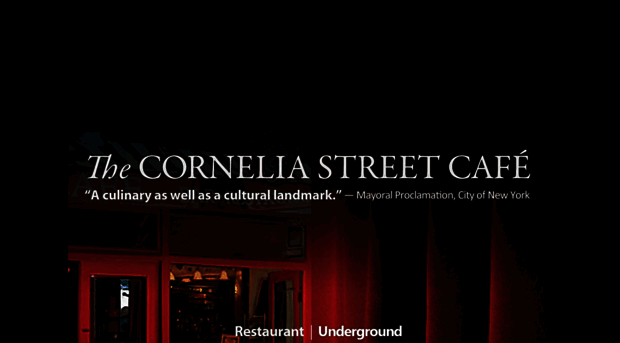 corneliastreetcafe.com