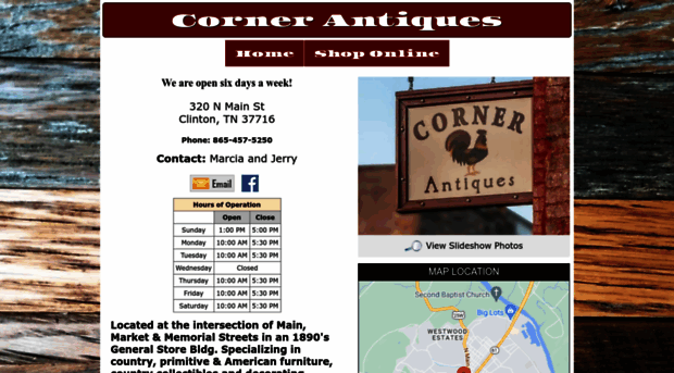 cornerantiquesclintontn.com