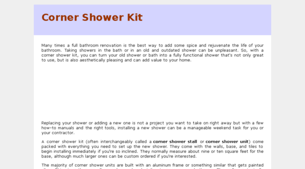 cornershowerkit.com