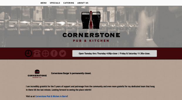 cornerstoneburger.com