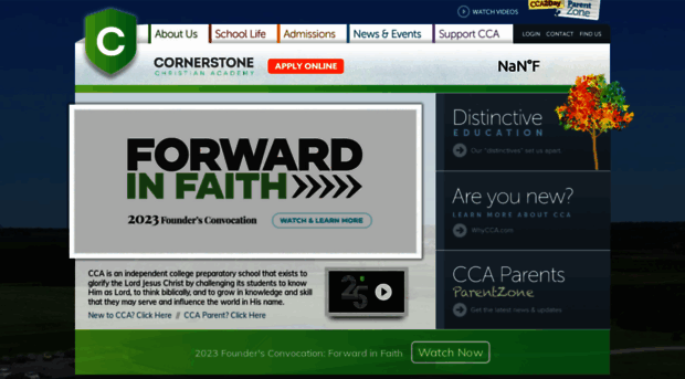 cornerstonechristian.com