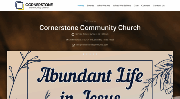 cornerstonecommunity.com