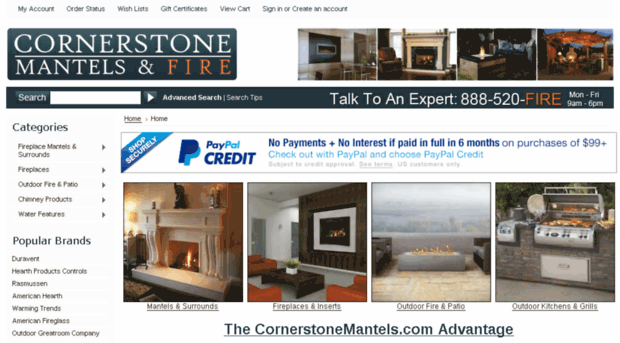 cornerstonemantels.com