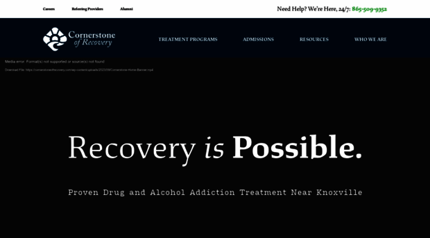 cornerstoneofrecovery.com