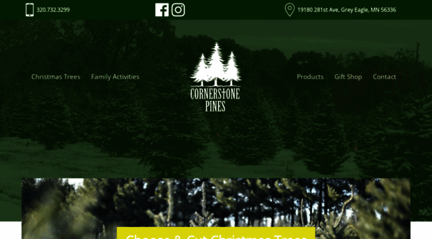 cornerstonepineschristmastrees.com