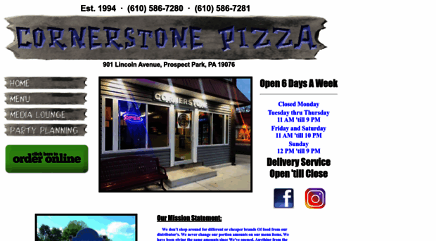 cornerstonepizza.com