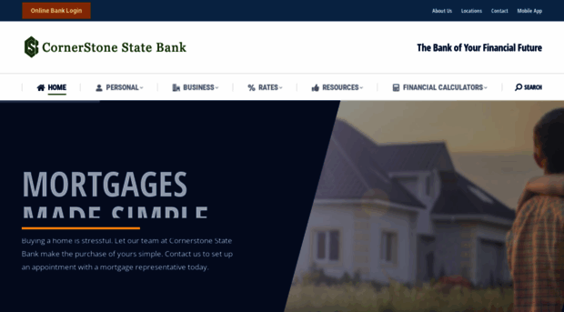 cornerstonestatebank.com