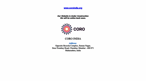 coroindia.org