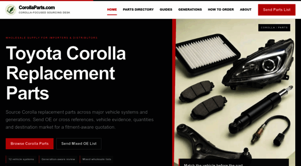 corollaparts.com