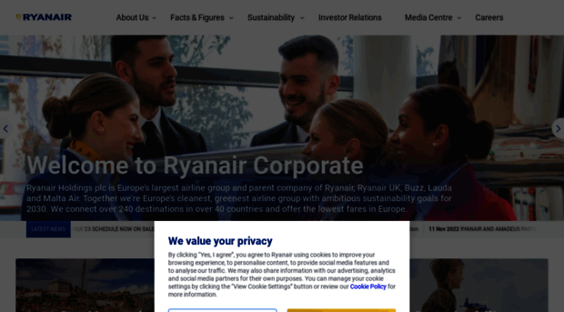 corporate.ryanair.com