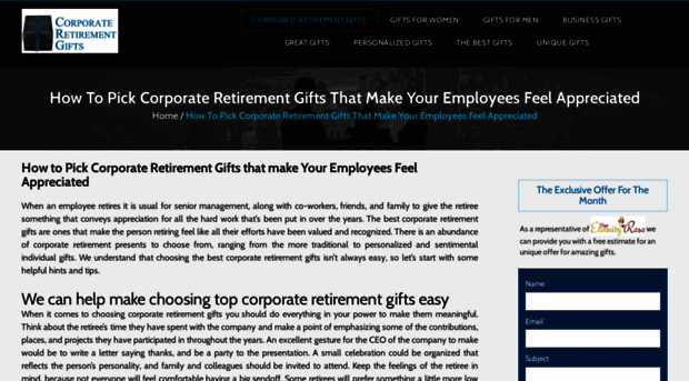 corporateretirementgifts.com