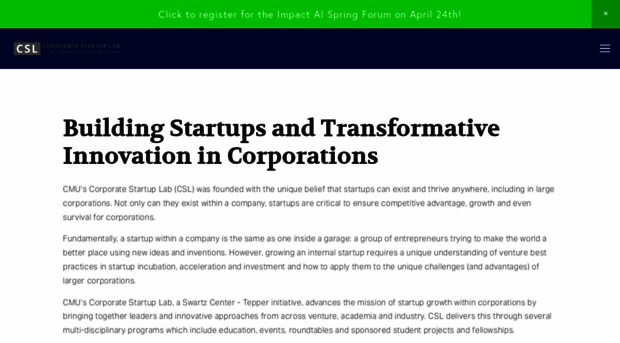 corporatestartuplab.com