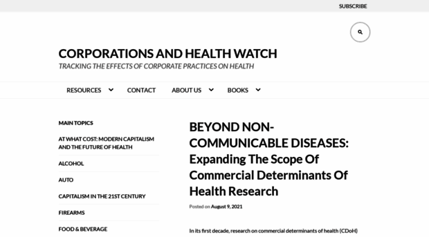 corporationsandhealth.org