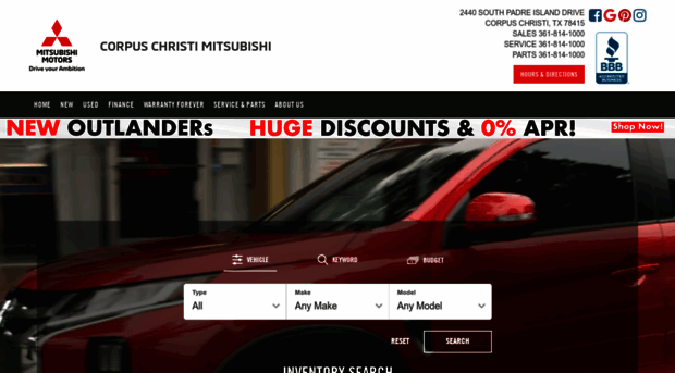 corpuschristimitsubishi.com