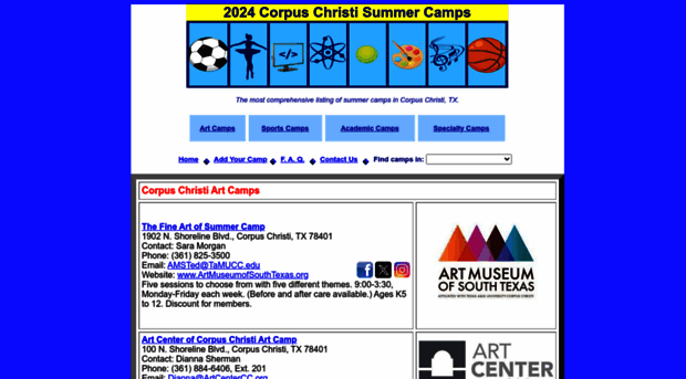 corpuschristisummercamps.com