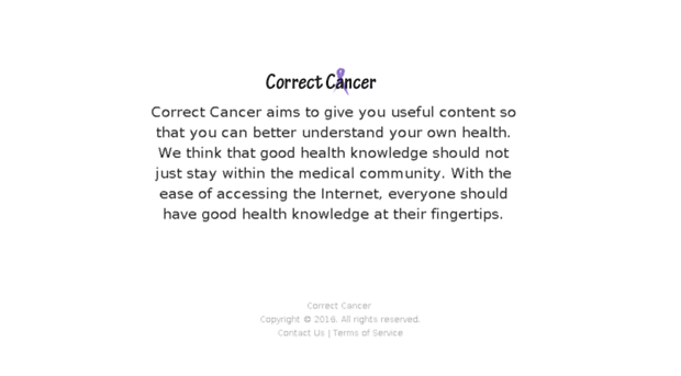 correctcancer.com