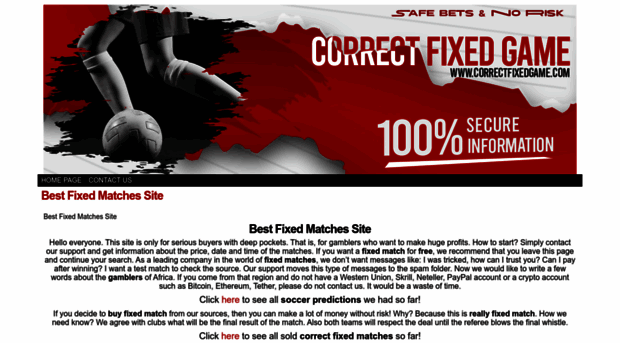 correctfixedgame.com