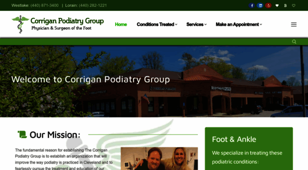 corriganpodiatry.com