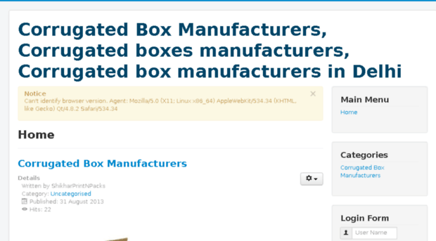 corrugatedboxmanufacturers.shikharprintnpacks.com