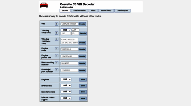 corvettec3decoder.com