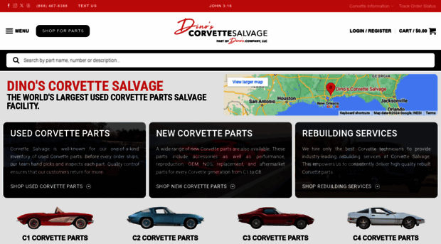 corvettepartscatalog.com