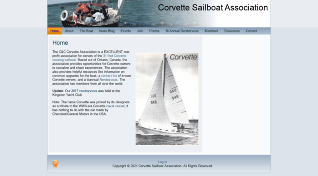 corvettesailboatassociation.com