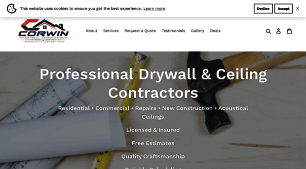 corwindrywall.com