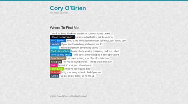 coryobrien.com