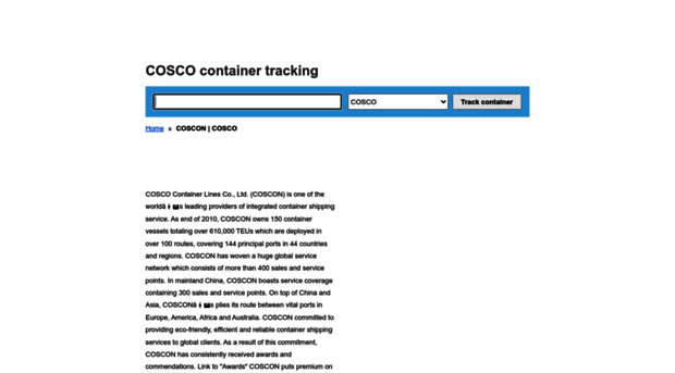 cosco.container-tracking.org