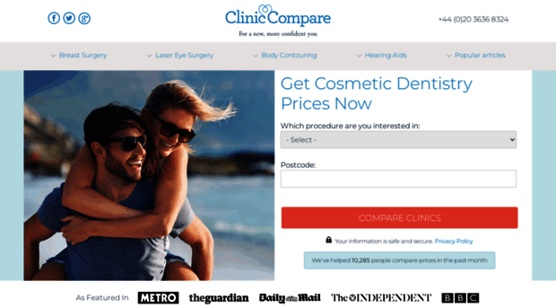 cosmeticdentistry.cliniccompare.co.uk