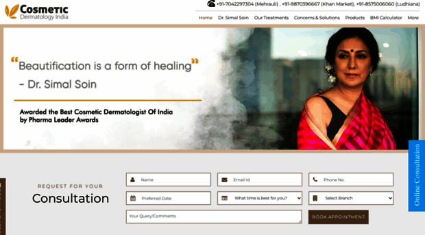 cosmeticdermatologyindia.com