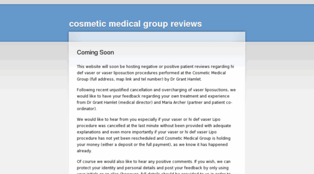 cosmeticmedicalgroupreviews.co.uk