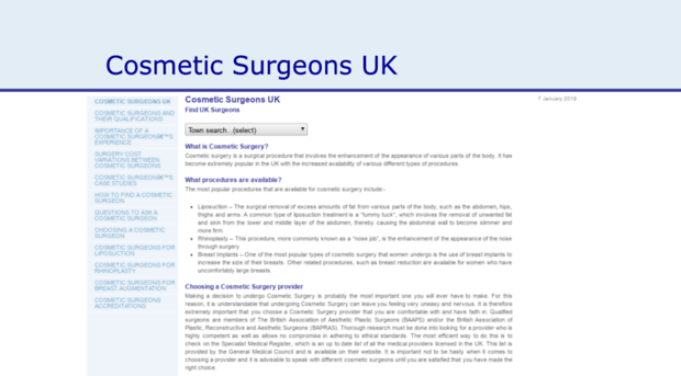 cosmeticsurgeonsuk.org.uk