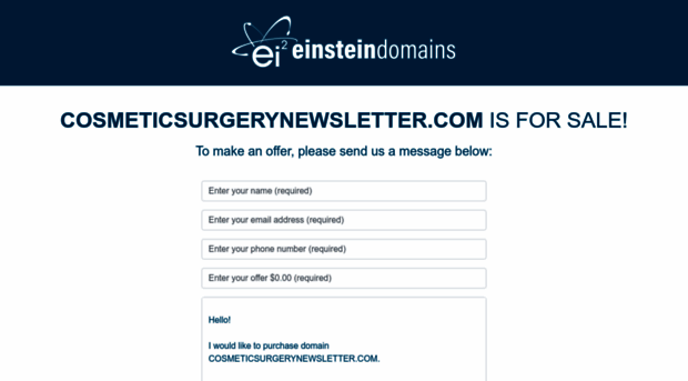 cosmeticsurgerynewsletter.com